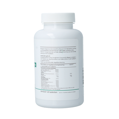 Livinggreens Curcuma & collageen complex 120 Tabletten