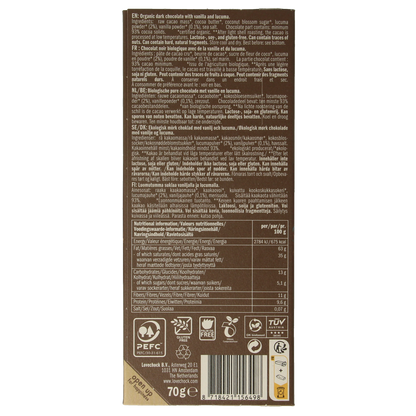 Lovechock 93% Pure vanilla lucuma bio 70.00 Gram