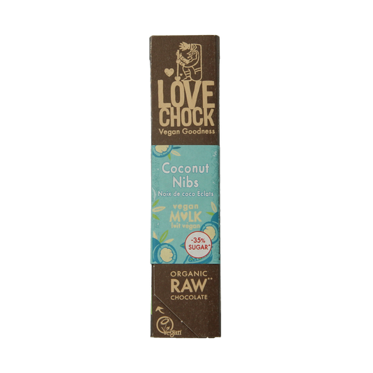 Lovechock M'lk coconut nibs bio 40.00 Gram