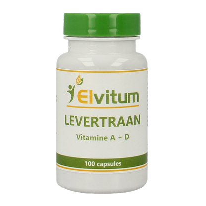 Elvitum  Levertraan A D3 100 Capsules