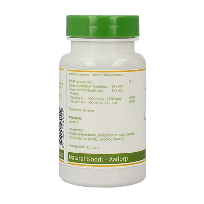 Elvitum  Levertraan A D3 100 Capsules