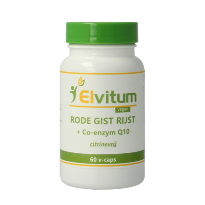 Elvitum  Rode gist rijst met Q10 60 Vegetarische capsules