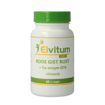 Elvitum  Rode gist rijst met Q10 60.00 Vegetarische capsules