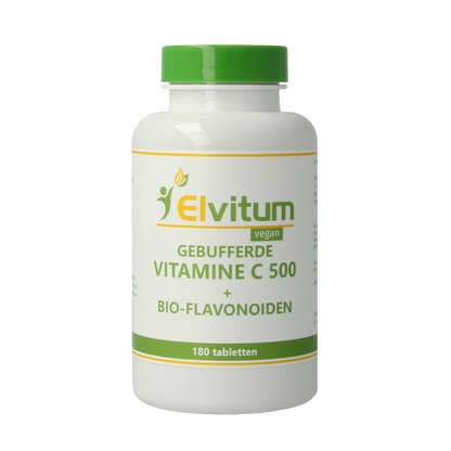 Elvitum  Gebufferde vitamine C 500mg 180.00 Tabletten