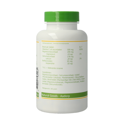 Elvitum  Gebufferde vitamine C 500mg 180 Tabletten