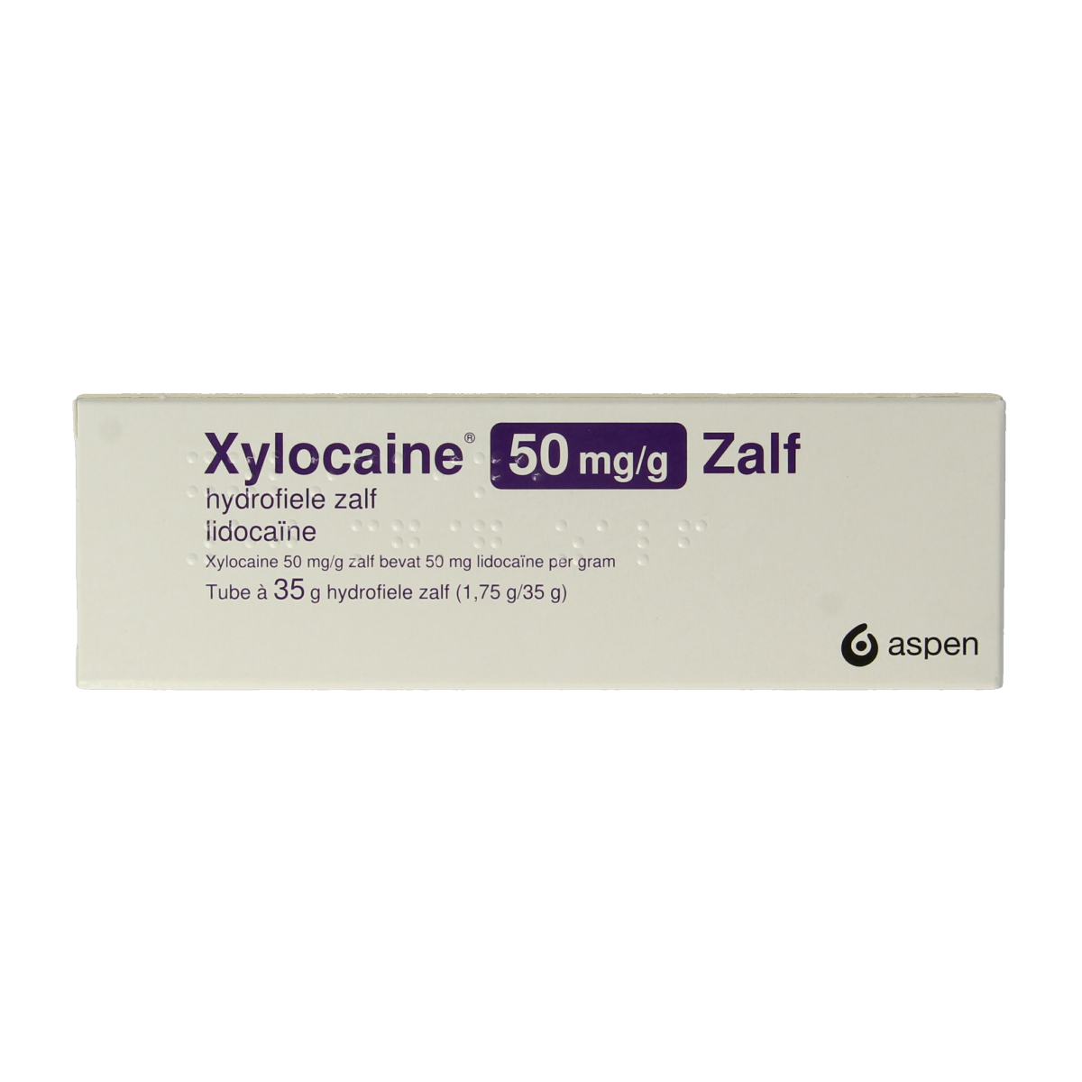 Xylocaine Hydrofiele zalf lidocaine 50mg/g 35.00 Gram