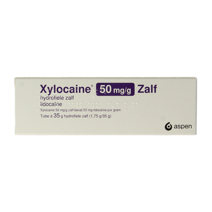 Xylocaine Hydrofiele zalf lidocaine 50mg/g 35.00 Gram