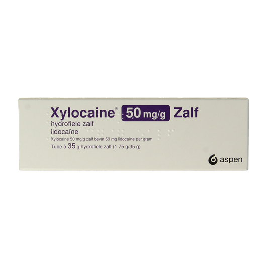 Xylocaine Hydrofiele zalf lidocaine 50mg/g 35.00 Gram