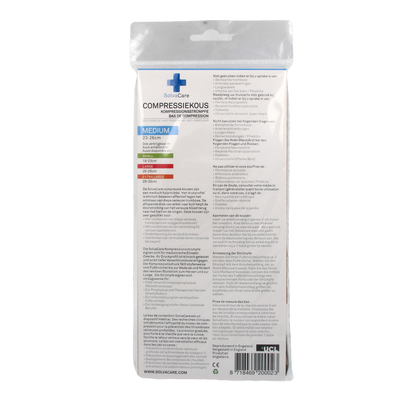 Solvacare Compressiekous beige M 23 - 26 cm 1.00 Paar