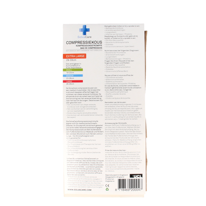 Solvacare Compressiekous beige XL 29 - 33 cm 1.00 Paar