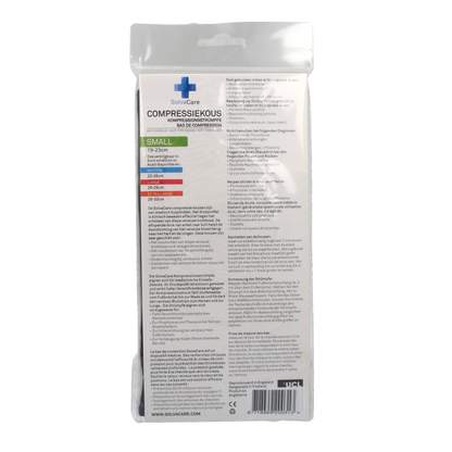 Solvacare Compressiekous zwart S 19 - 23 cm 1.00 Paar