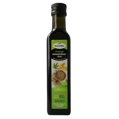 Bountiful Hennepzaadolie omega 3-6-9 bio 250.00 Milliliter