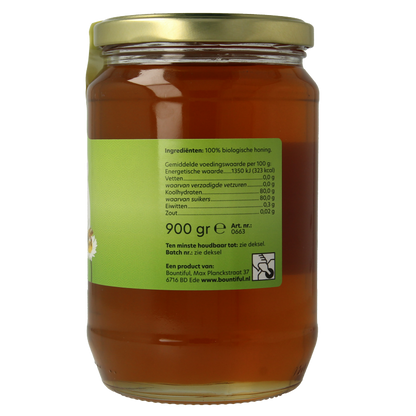 Bountiful Honing weidenbloemen vloeibaar bio 900 Gram