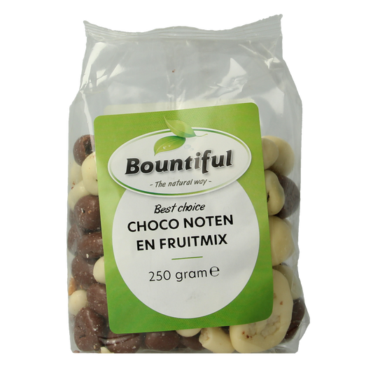 Bountiful Choco noten fruitmix 250.00 Gram