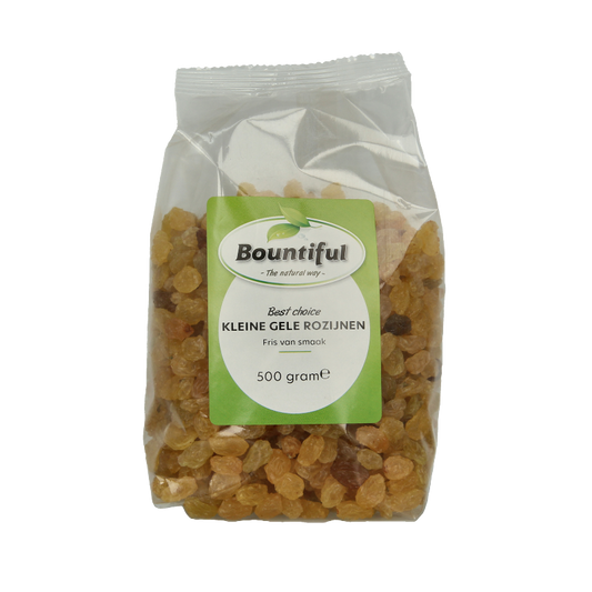 Bountiful Rozijnen geel klein 500 Gram