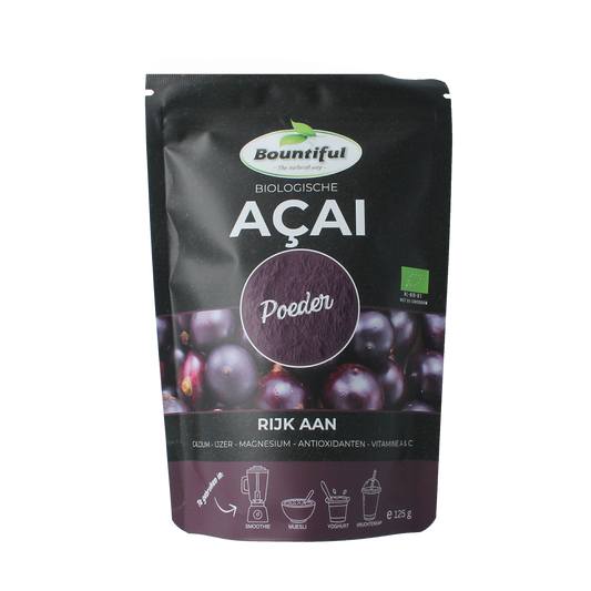 Bountiful Acai poeder bio 125.00 Gram