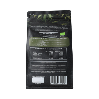 Bountiful Hennep proteine poeder bio 500.00 Gram