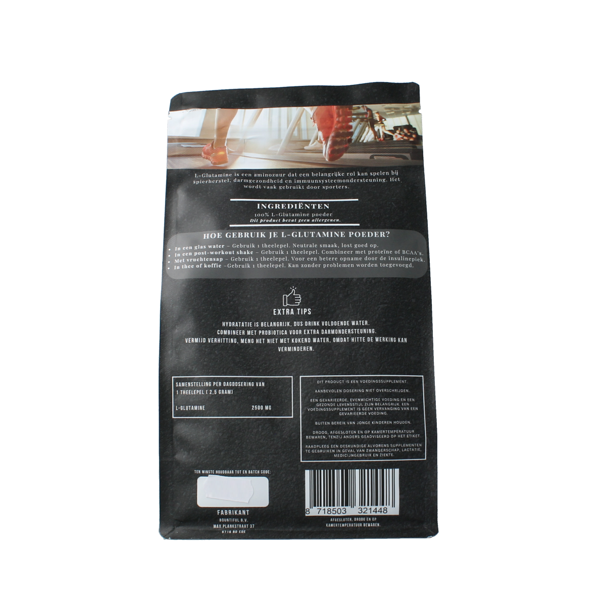 Bountiful L-Glutamine poeder 500.00 Gram