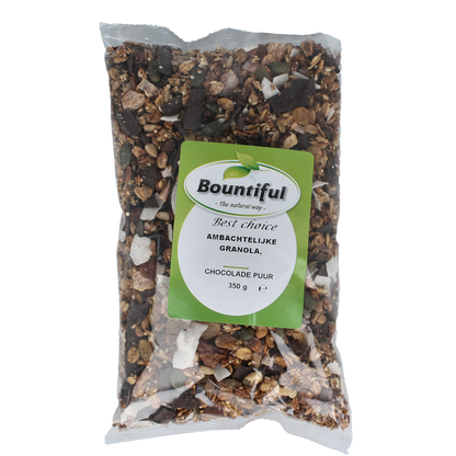 Bountiful Ambachtelijke granola chocola puur 350.00 Gram
