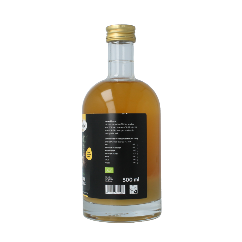Bountiful select Gember sap ananas bio 500 Milliliter