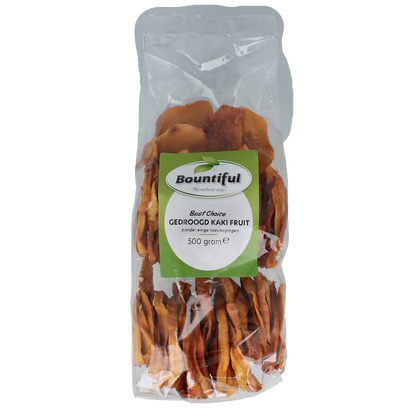 Bountiful Kaki fruit gedroogd zonder suiker 500.00 Gram