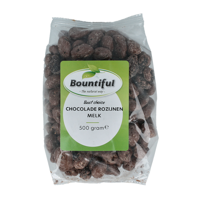 Bountiful Best Choice Choc Rozijnen melk 500.00 Gram