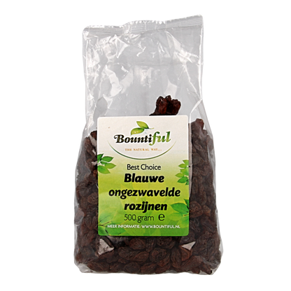 Bountiful Rozijnen blauw ongezwaveld 500 Gram