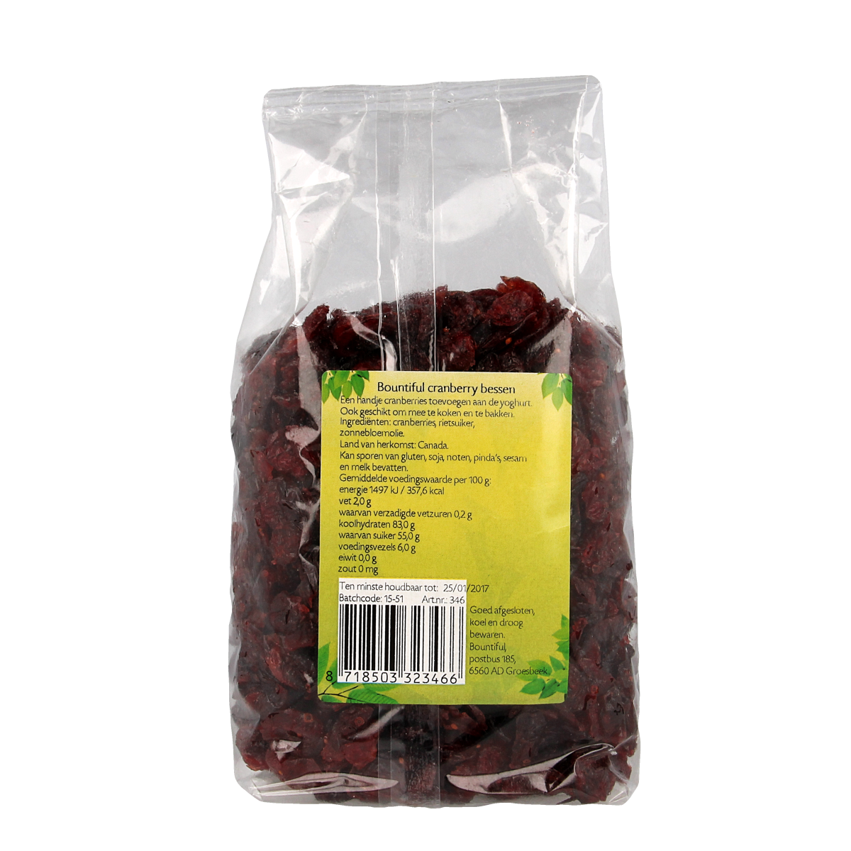 Bountiful Cranberry bessen 500.00 Gram