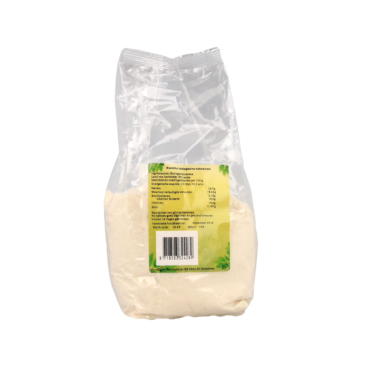 Bountiful Kokosmeel bio 500.00 Gram