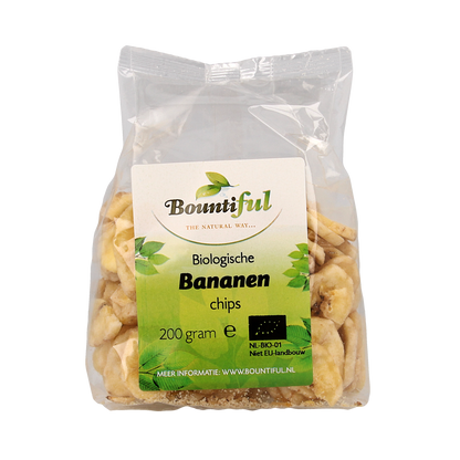 Bountiful Bananen chips bio 200.00 Gram