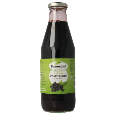 Bountiful Zwarte bessensap 750.00 Milliliter
