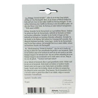 Jiri & Friends Harswierook frankincense oliban 50 Gram