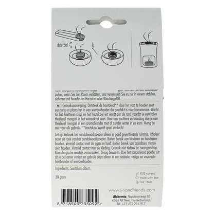 Jiri & Friends Harswierook sandalwood powder 30 Gram