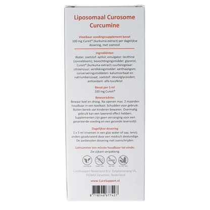 Curesupport Liposomal curcumine 100mg 250 Milliliter