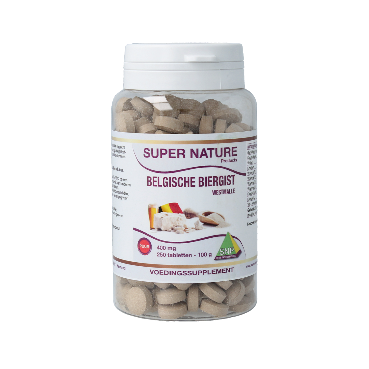 SNP Belgische biergist 400 mg puur 250.00 Tabletten