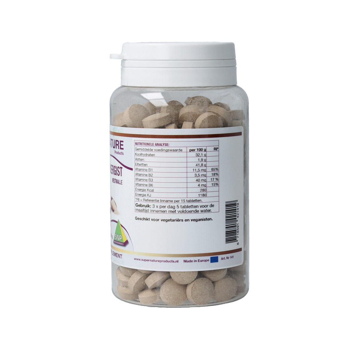 SNP Belgische biergist 400 mg puur 250.00 Tabletten
