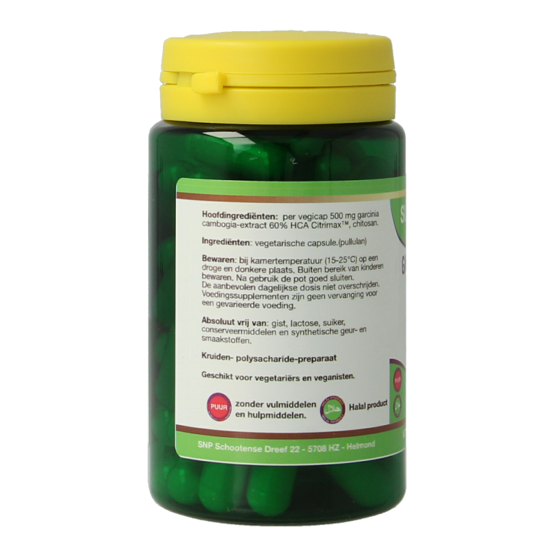SNP Garcinia cambogia chitosan 500mg puur 60 Vegetarische capsules