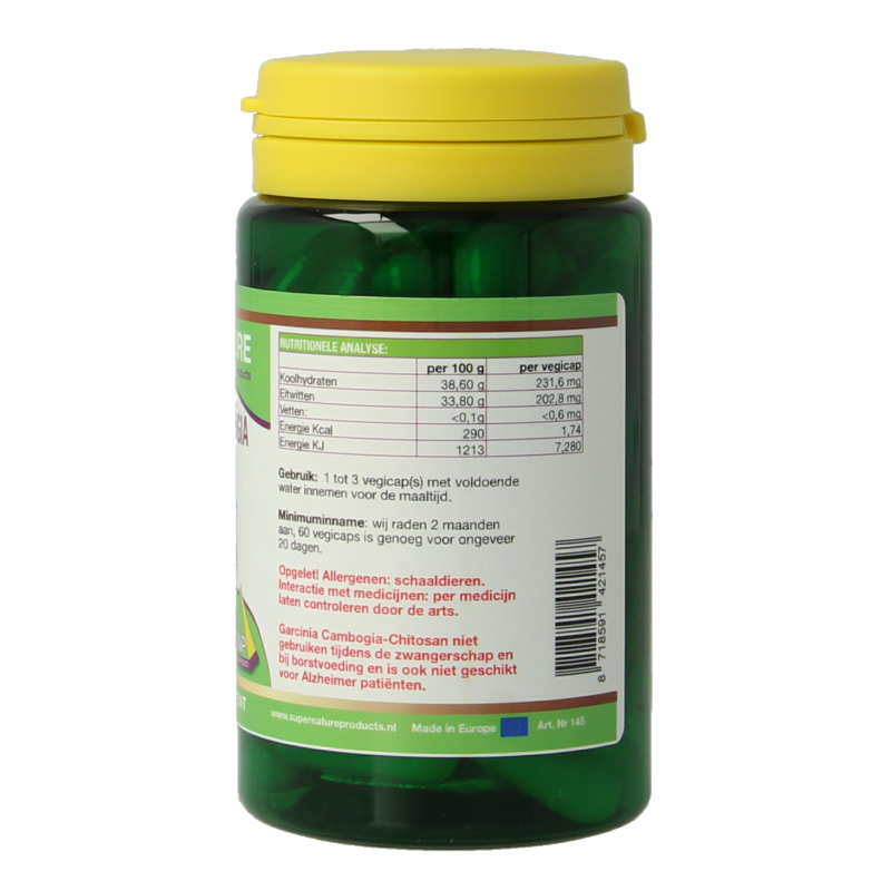 SNP Garcinia cambogia chitosan 500mg puur 60 Vegetarische capsules