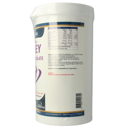 SNP Whey proteine isolate 100% natural 500.00 Gram