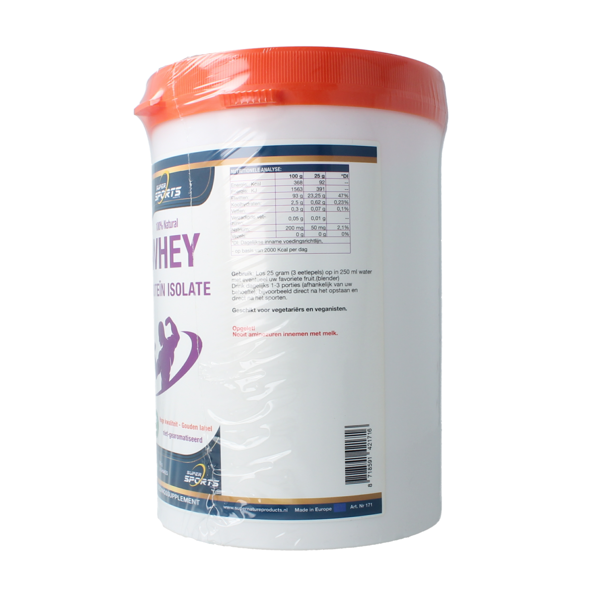 SNP Whey proteine isolate 100% natural 900.00 Gram