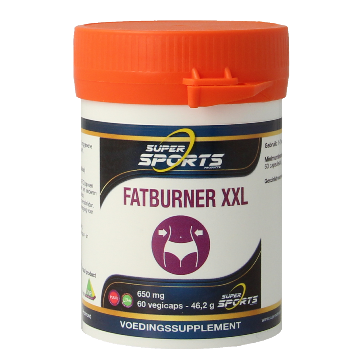 SNP Fatburner XXL 650mg puur 60.00 Vegetarische capsules