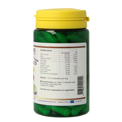 SNP Super multi mineralen 650mg puur 90 Vegetarische capsules