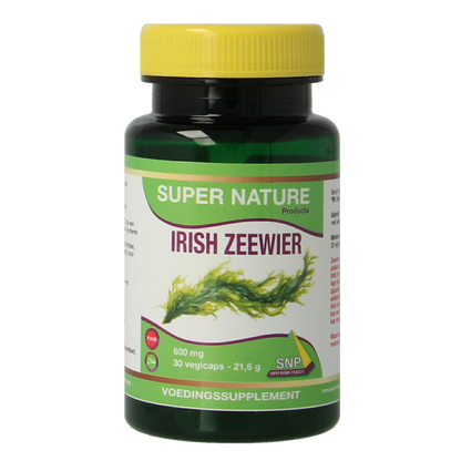 SNP Irish zeewier 600 mg puur 900mcg jodium 30.00 Vegetarische capsules