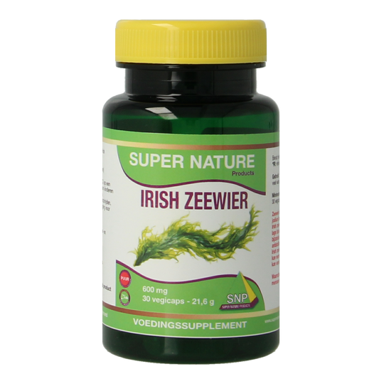 SNP Irish zeewier 600 mg puur 900mcg jodium 30.00 Vegetarische capsules