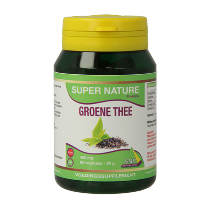 SNP Groene thee 400 mg puur 60.00 Vegetarische capsules
