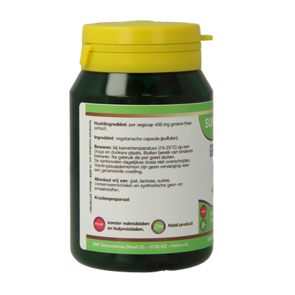 SNP Groene thee 400 mg puur 60.00 Vegetarische capsules