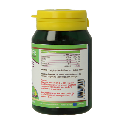 SNP Groene thee 400 mg puur 60.00 Vegetarische capsules