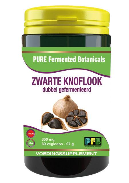 SNP Zwarte knoflook dubbel gefermenteerd 60.00 Vegetarische capsules