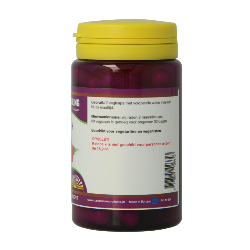 NHP Ketone + 425mg puur 60 Vegetarische capsules