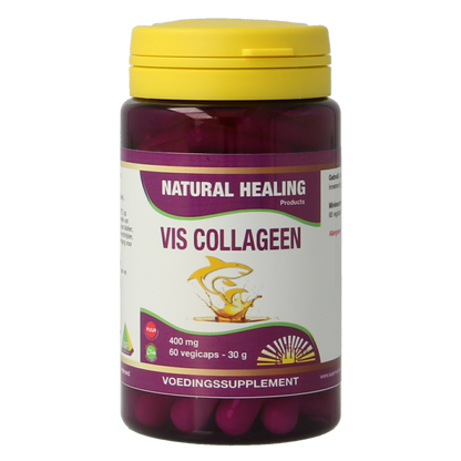 NHP Vis collageen 400mg puur 60 Vegetarische capsules